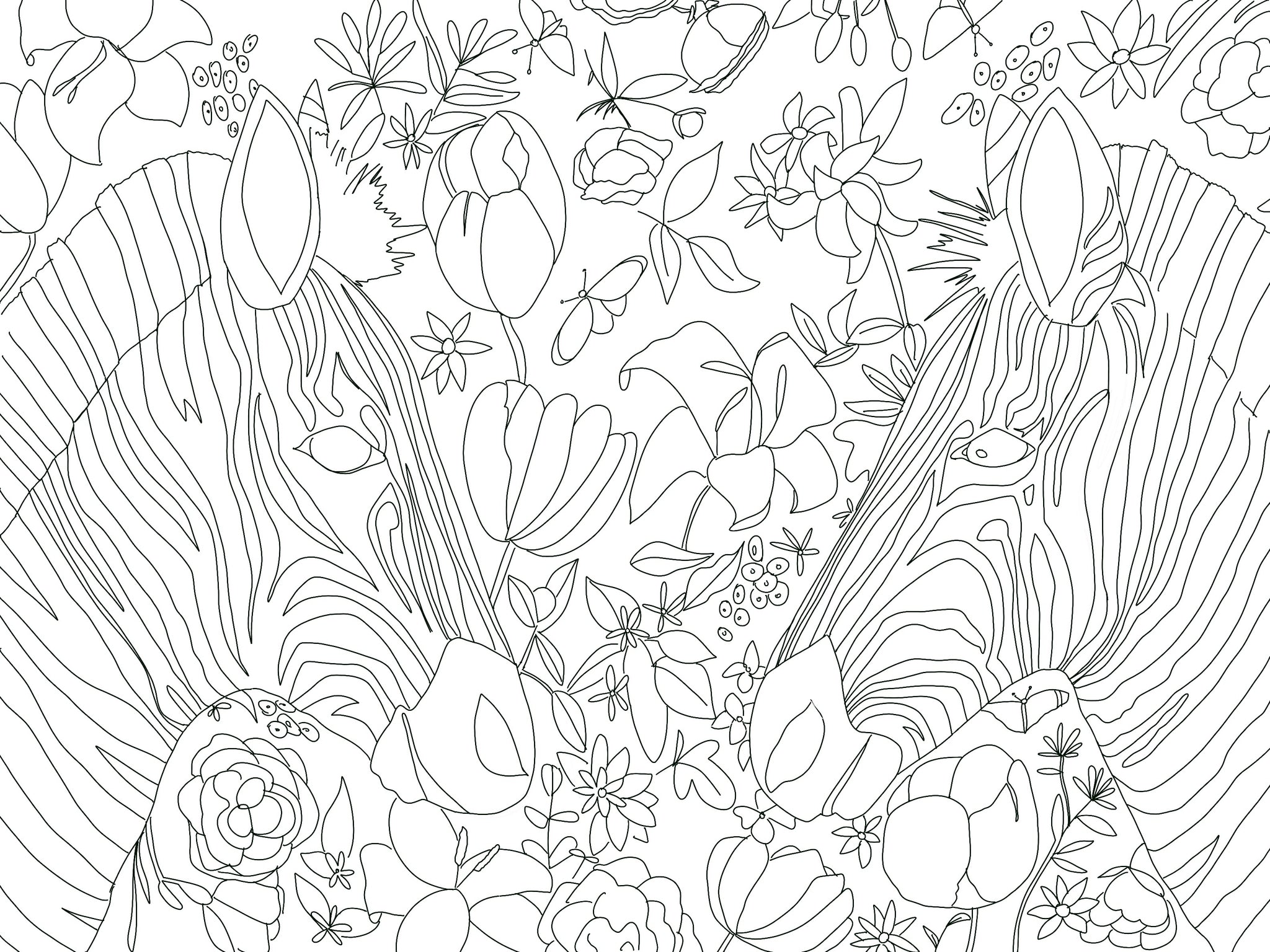 free coloring pages for adults procreate
