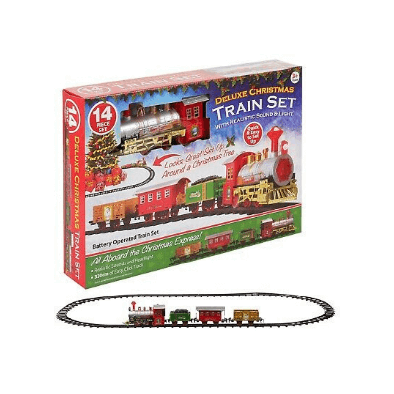 deluxe christmas train set