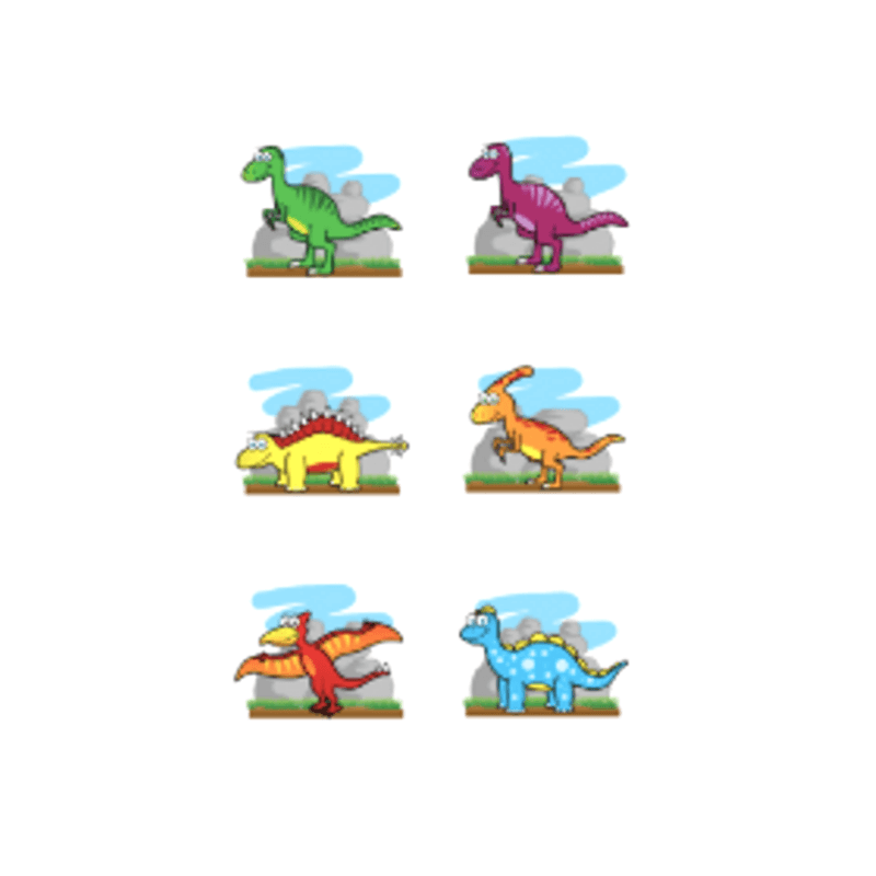 Mini Dinosaur Temporary Tattoos  4cm  Pack of 12  Party Packs