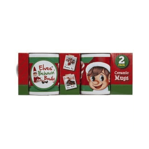 Elves Behaving Badly Ceramic Mug 2 Pack