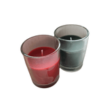 Glass Jar Candle Set of 2 - Apple & Cinnamon and Festive Fir