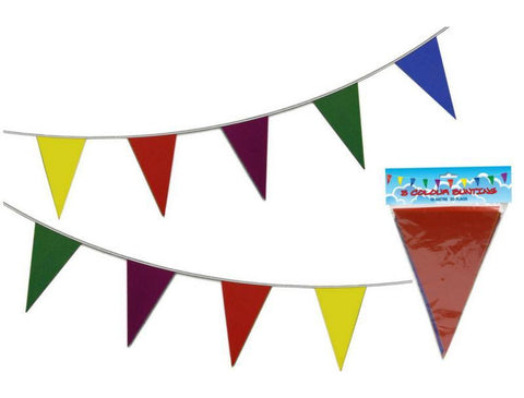 RAINBOW BUNTING MULTI-COLOURED PARTY PENNANTS | Cheap Toys | PoundToy