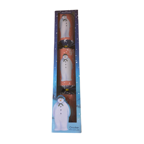 The Snowman Single Christmas Cracker With Novelty Gift