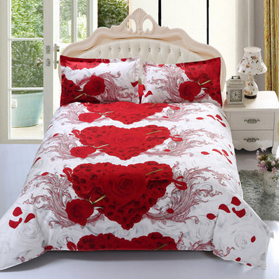 4pcs 3d Bed Set Bedding Sets High Quality Pillowcase Reactive