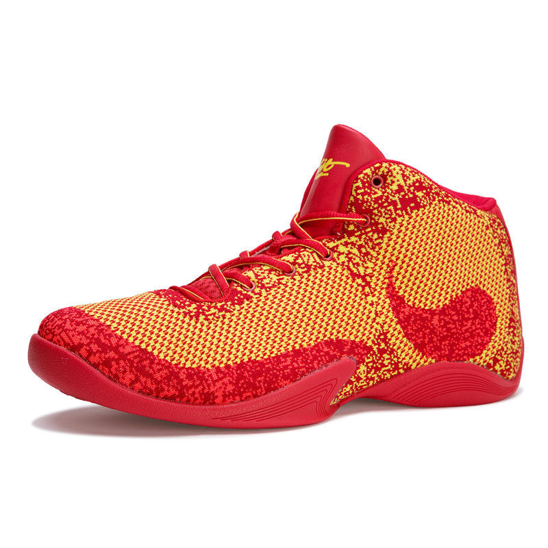 Voit Basketball Shoes Woven embroidered Mens Sneakers High-Top Wavy Gr ...