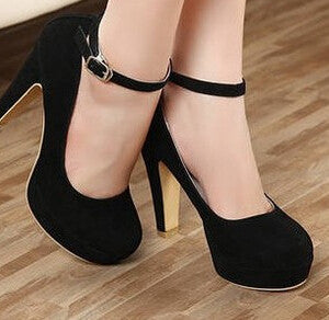 black heel shoes for girl