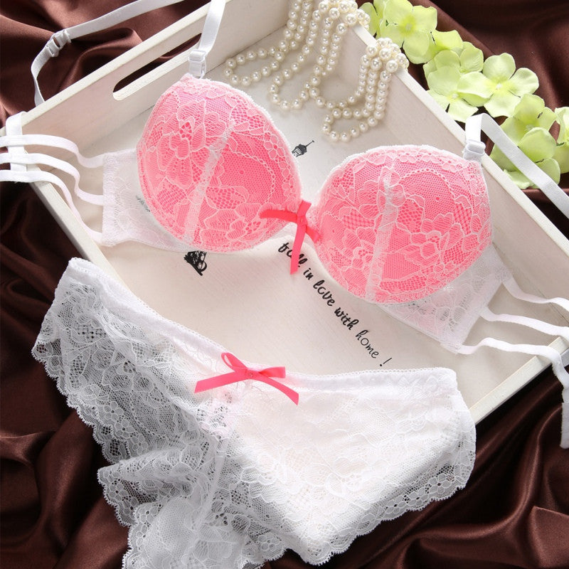 New Brand Sexy Underwear Women Bra Set Lingerie Set Luxurious Vintage Lace  Embroidery Push Up Bra And Panty Set 