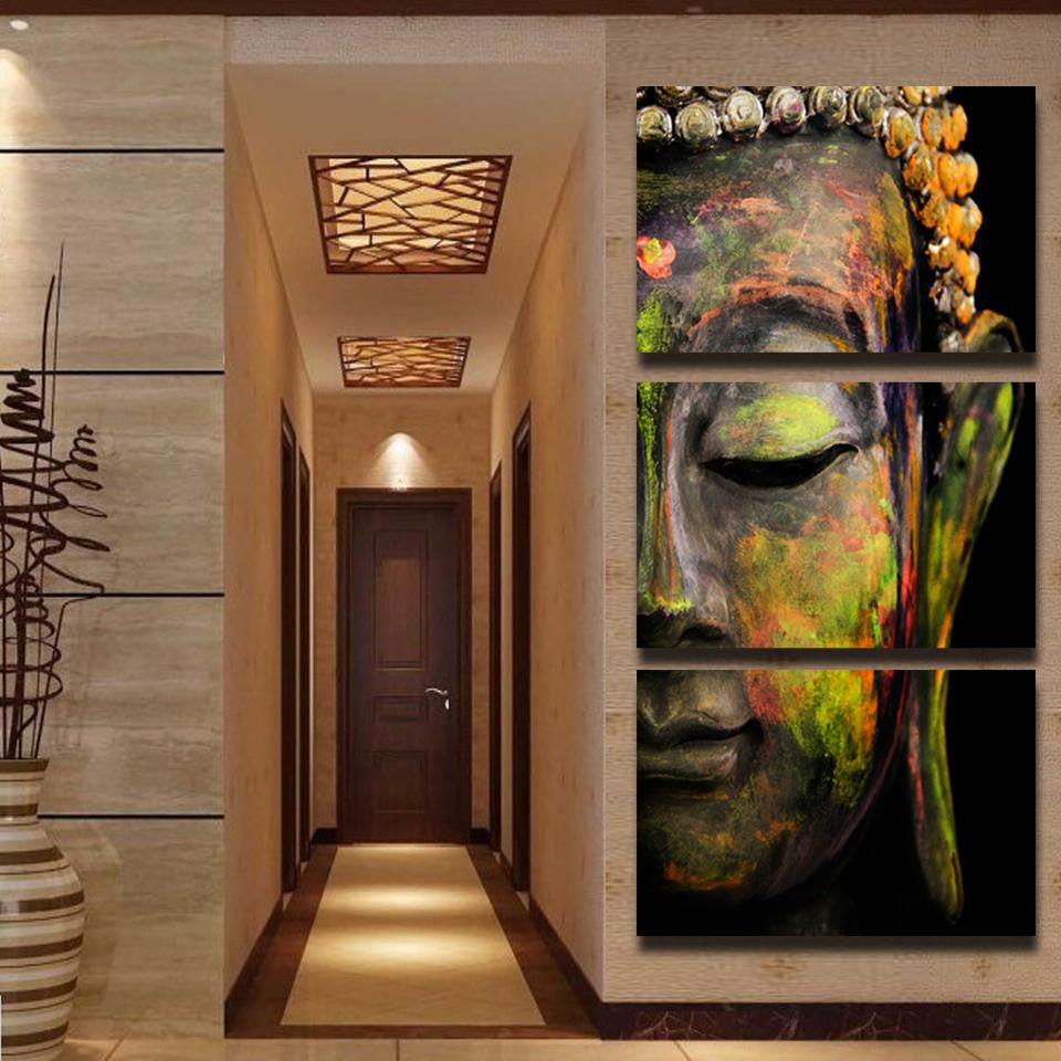 Buddha Oil Painting Wall Art Paintings Picture Paiting Canvas Paints H Dollar Bargains