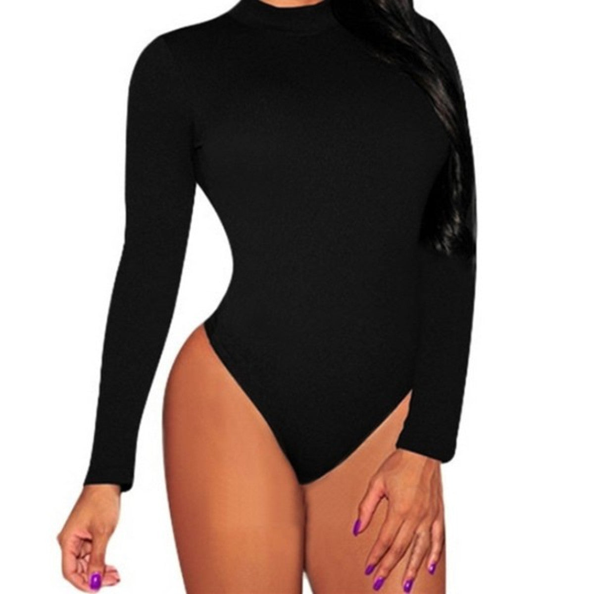 Rompers Nude Transparent Sexy Bodysuit Women Rompers Bodycon Jumpsuit Long  Sleeve Mesh Bodysuit Sheer See Through Turtleneck Bodysuits From 41,19 €