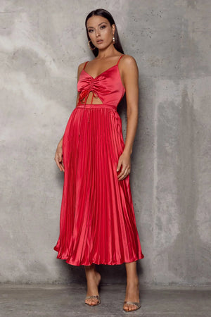 Bianca Dress - Watermelon Red - JAUS