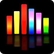 illustration of Sound Spectrum Analyzer colorful bars