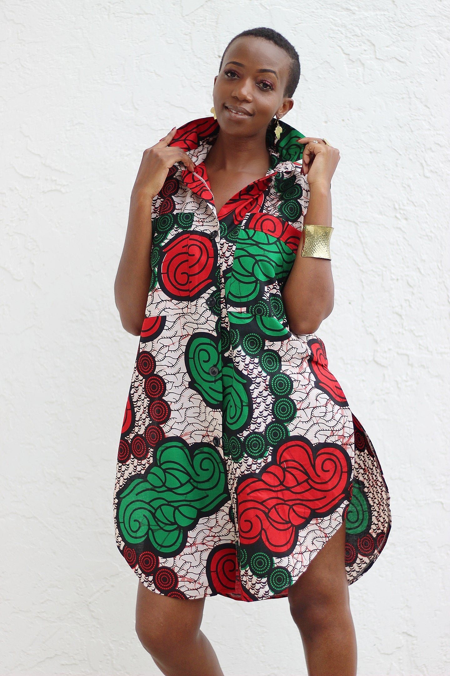 shirt dress kitenge