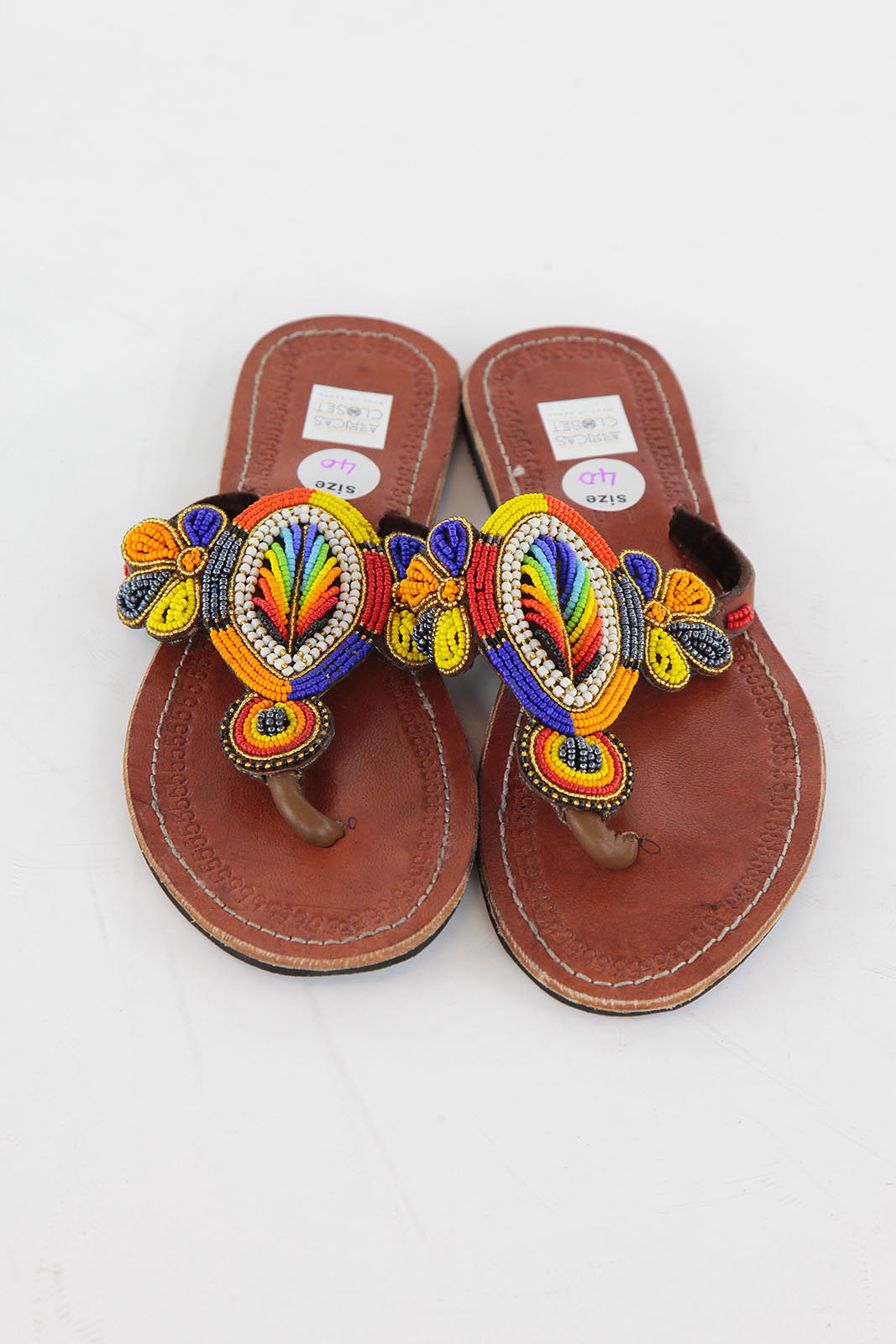 African beaded sandals/slippers | eBay