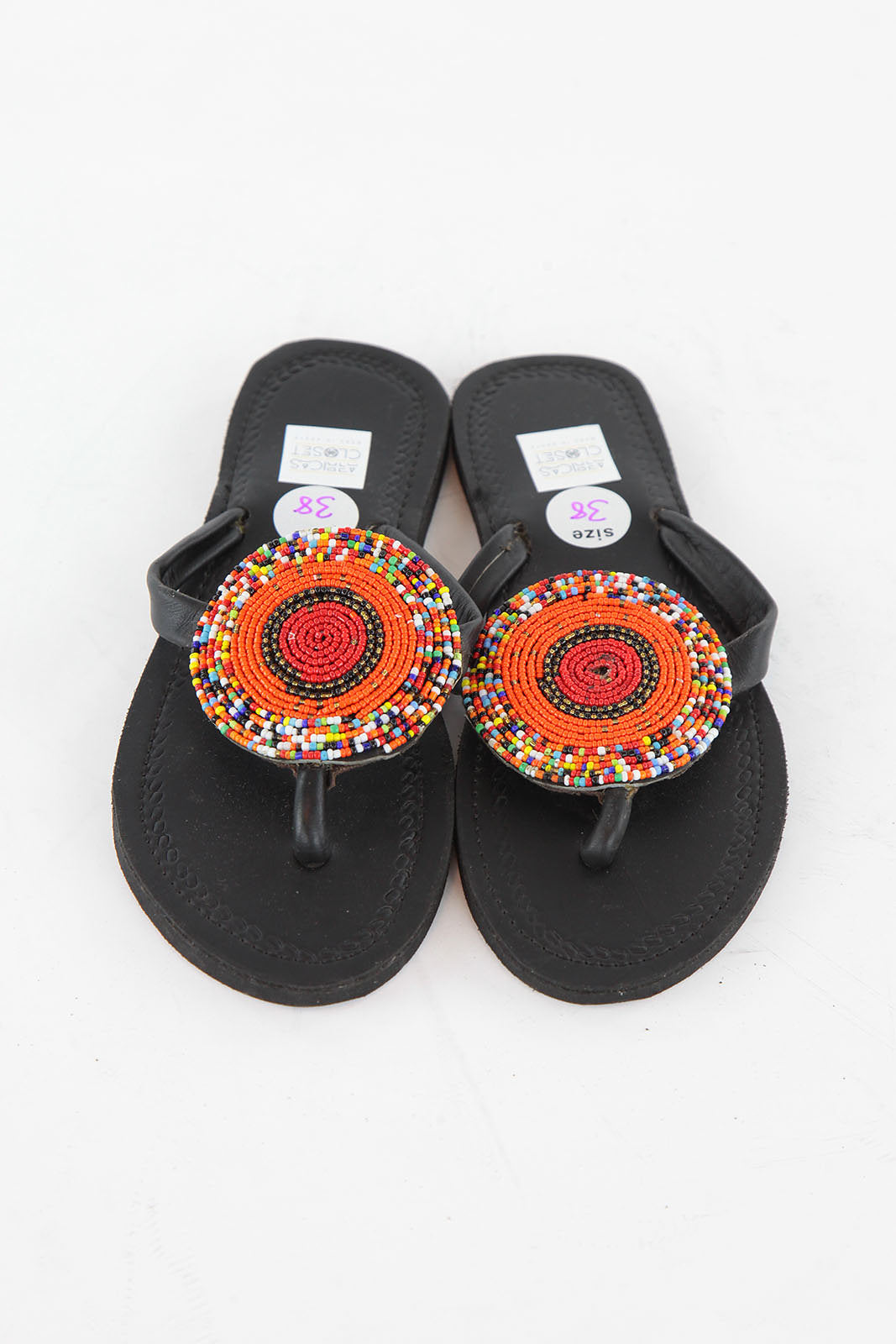 African summer sandals handmade beaded sandals - RAHA | NAHERI