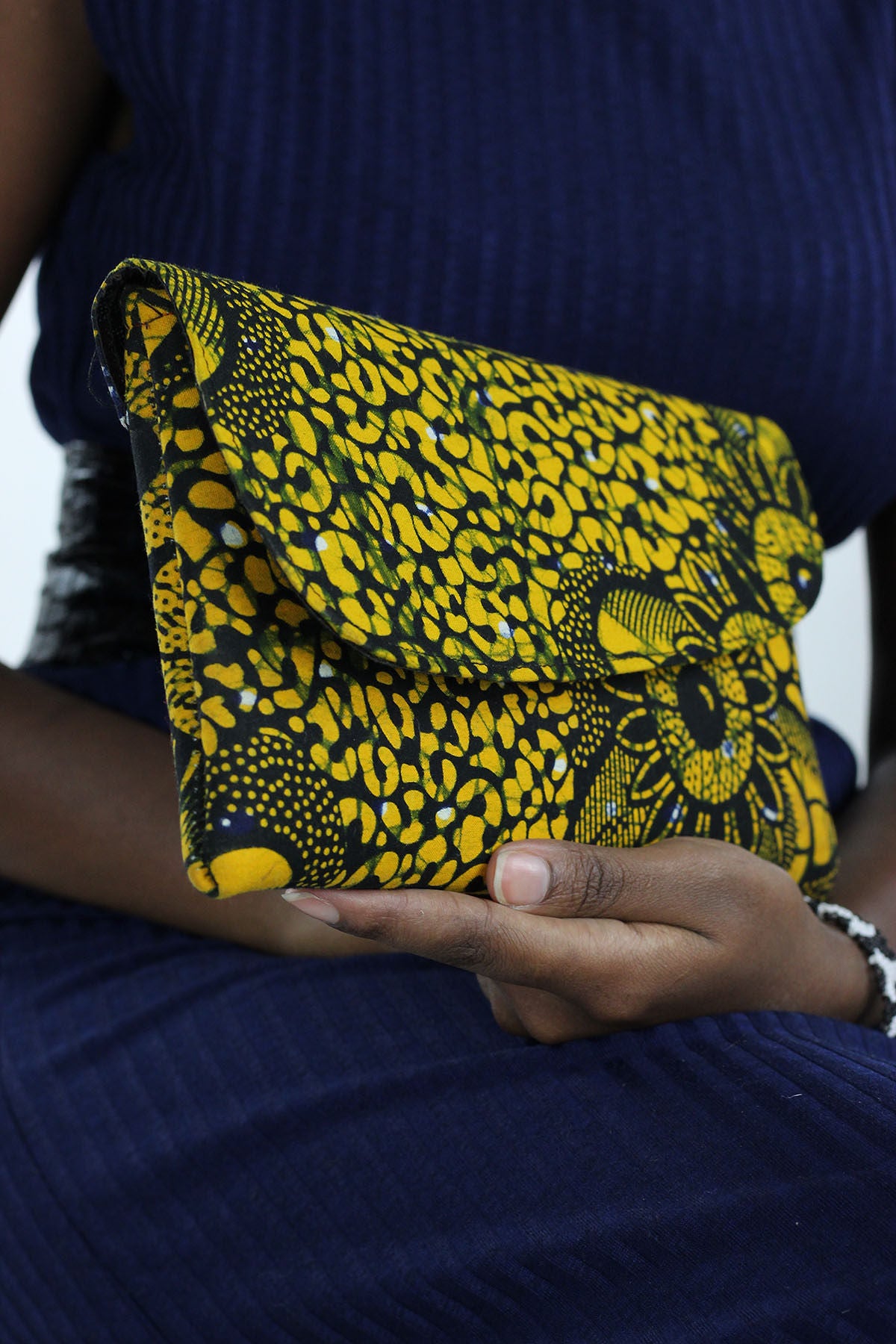 african print clutch purse