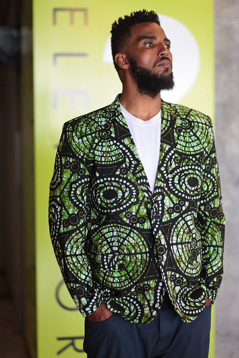 african print mens blazer