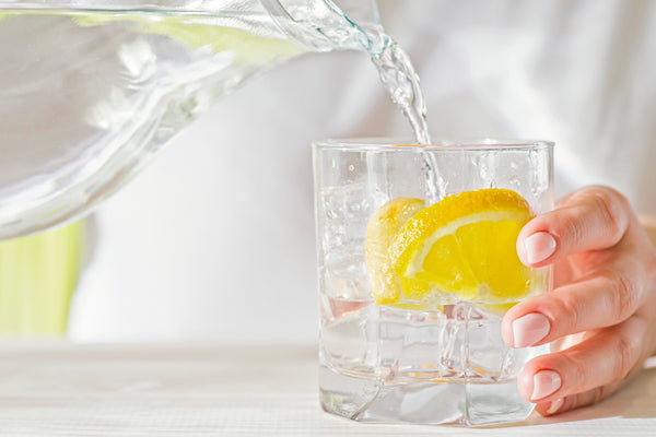 Lemon water glass
