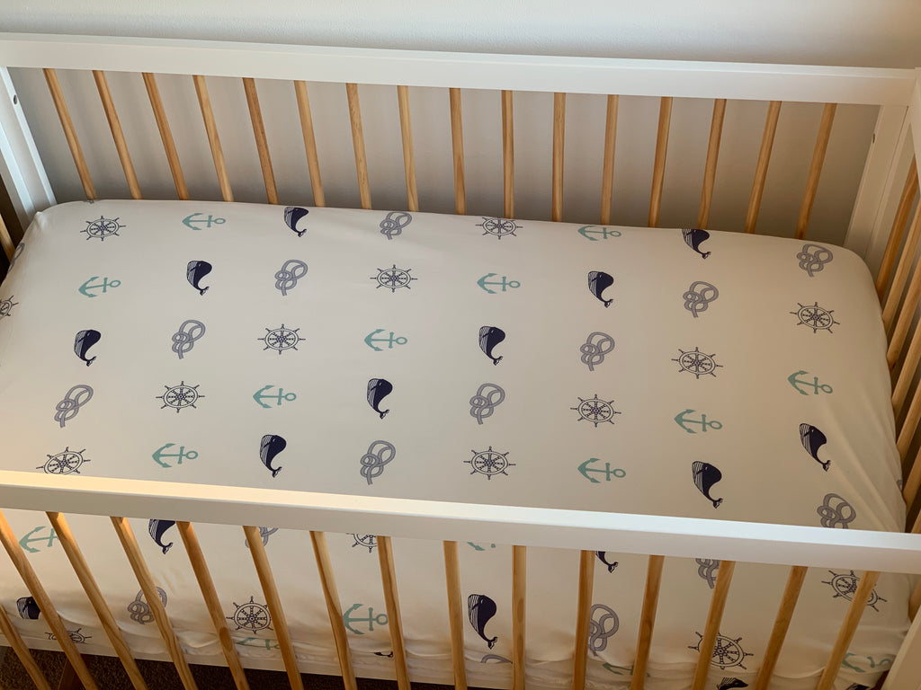 nautical cot bedding