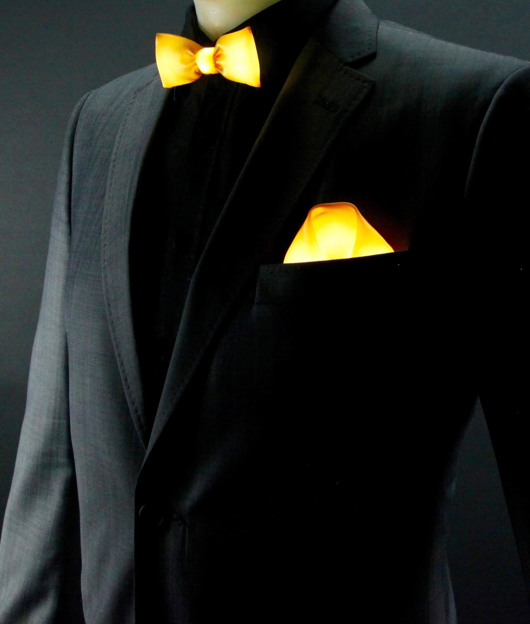 Glow Led Bow Tie And Pocket Square Set Good To Glow Buy Online