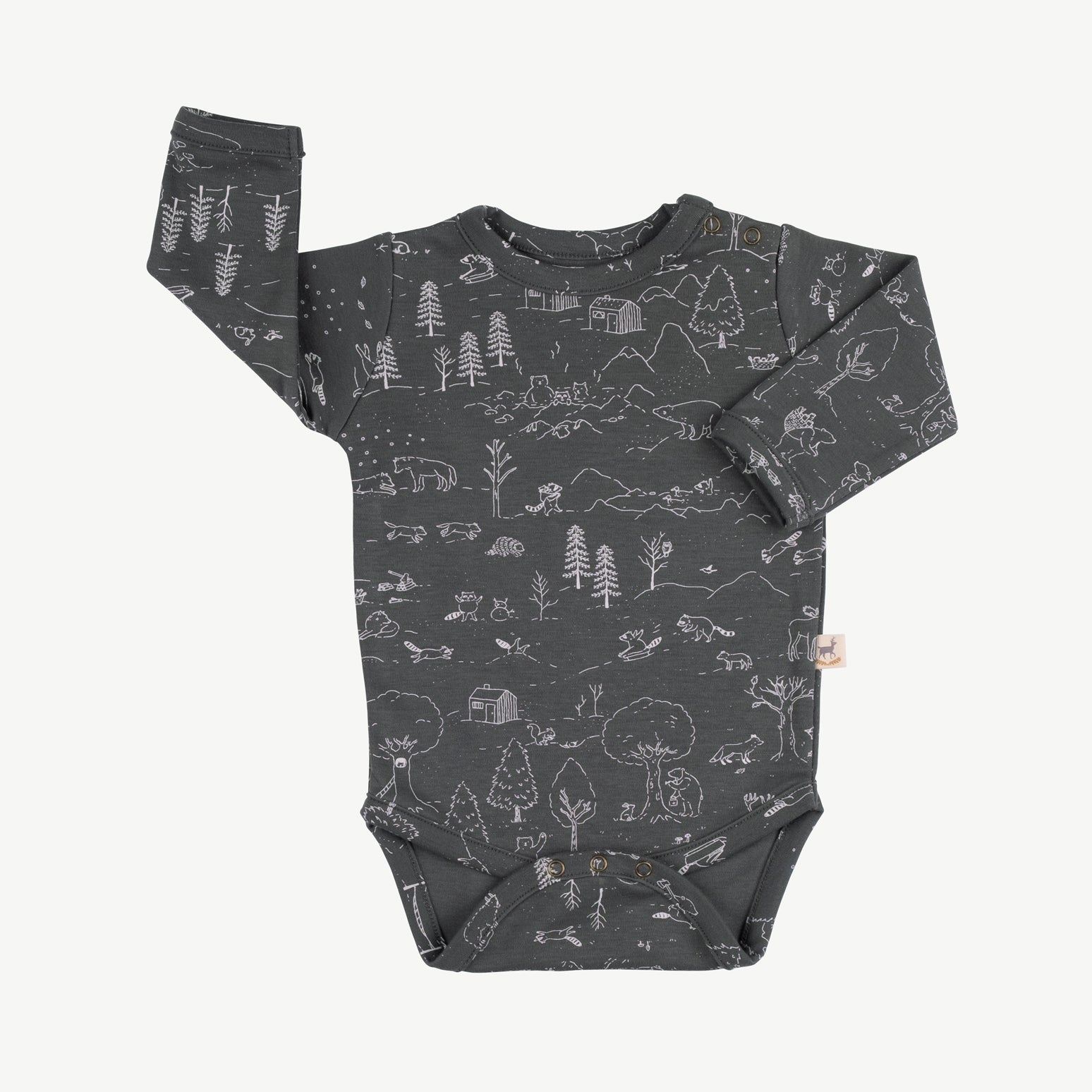 'the story' dark shadow onesie – RED CARIBOU