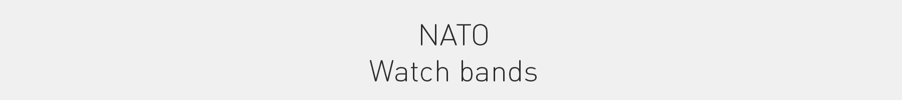 NATO watch bands