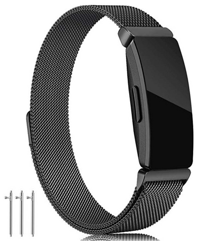 For Fitbit Inspire 3 Strap Metal Milanese Magnetic Loop Stainless Steel Band