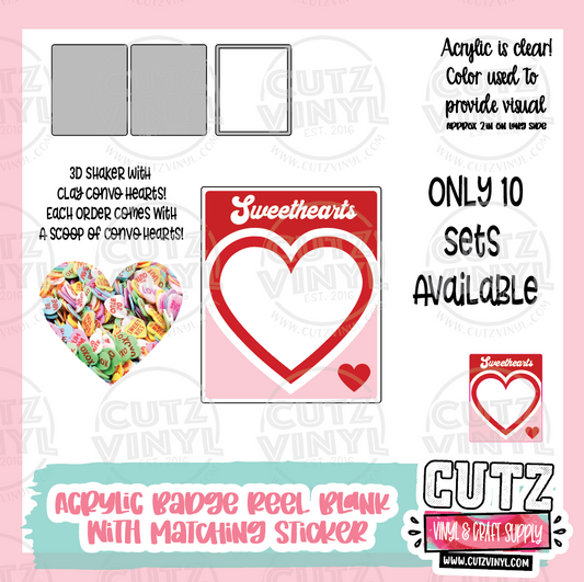 Cupids Mail- 3D Shaker Badge Reel Kit With Matching Stickers – Cutz Vinyl  and Craft Supplies