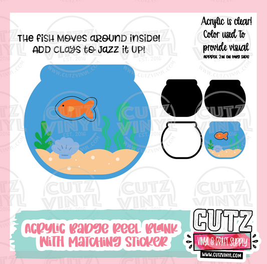 Fish in a Bag - 3d Badge Reel Kit With Matching Sticker – Cutz