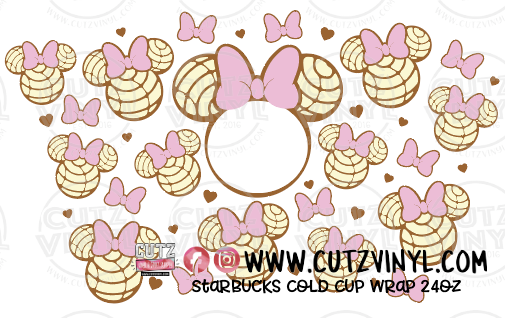 Mickey Minnie Mouse Pan Dulce Concha SVG Files, Mexican Sweet Bread SVG ...