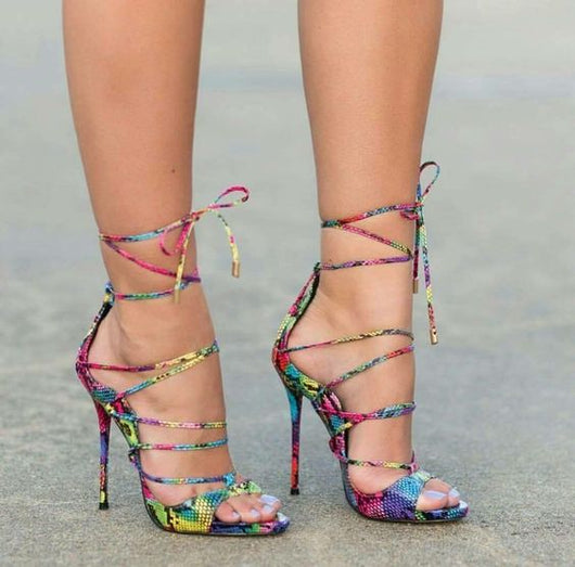 colorful designer heels