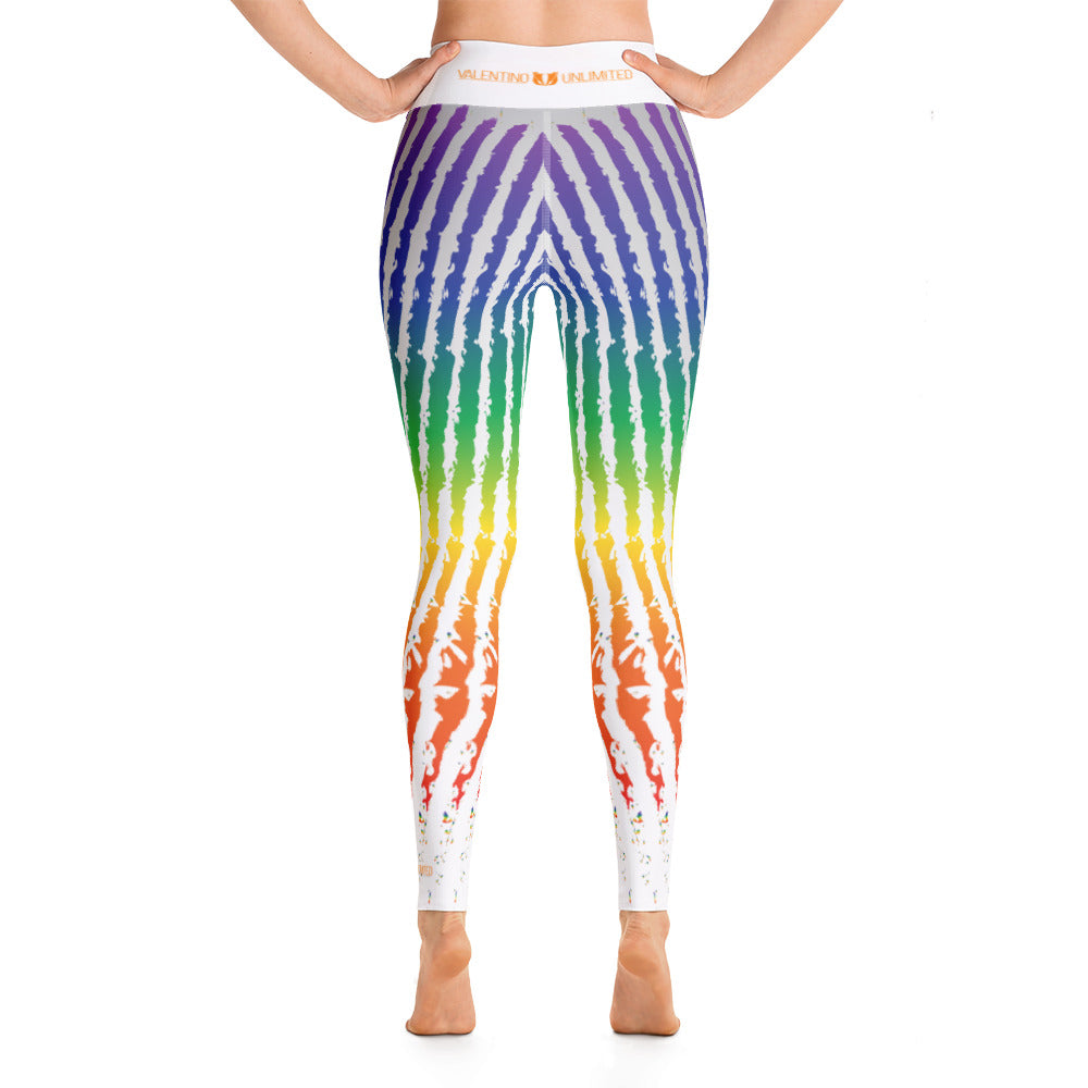 rainbow yoga leggings