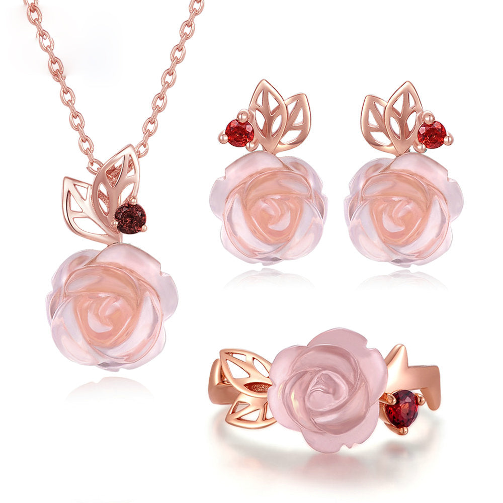 large rose quartz jewelry