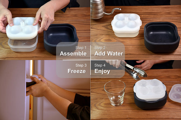 Polar Ice Ball Expert - Full Set of Clear Ice Ball Makers for Whiskey –  U-CUBE Creative