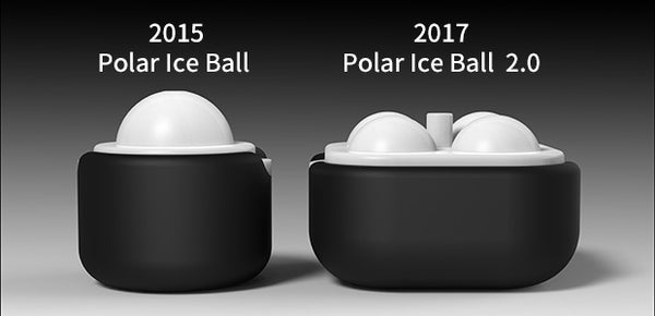 Polar Ice Ball 2.0 - 4 Clear Ice Balls + 9 Clear Ice Cubes for