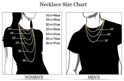 Necklace Diameter Chart