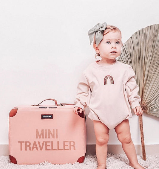 Childhome Mini Traveller Kids Suitcase Teddy Beige