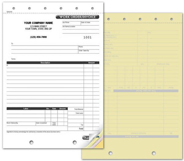 Service Invoice 255 – American Business Forms & Envelopes