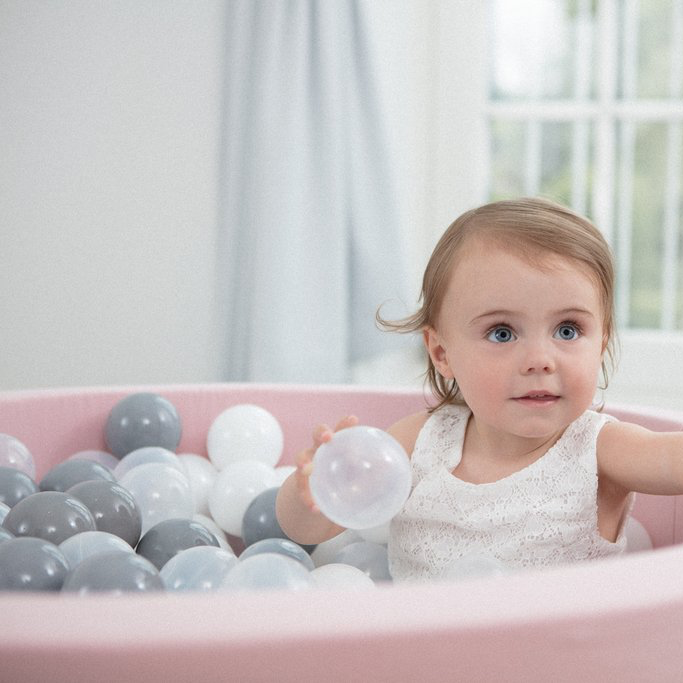 pink baby ball pit