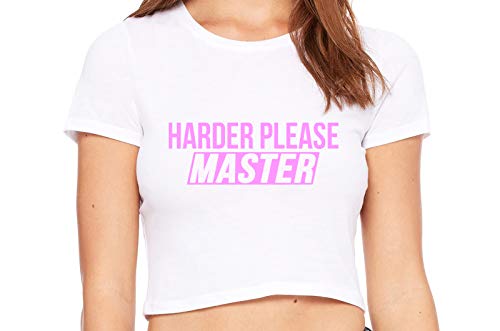 Knaughty Knickers I Like It Rough Master Give To Me Hard White Crop Ta –  Cat House Riot