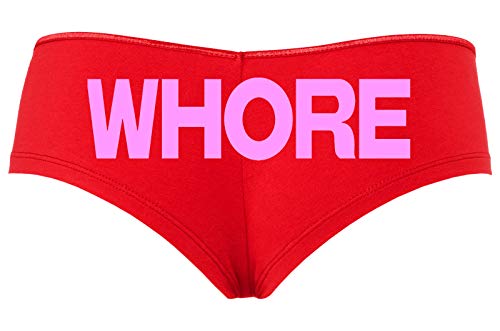 Whore Black Boyshort Underwear slut panties bdsm owned ddlg