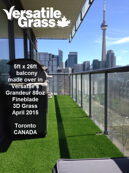 balcony terrace deck rooftop Versatile synthetic artificial grass turf Toronto GTA Ontario