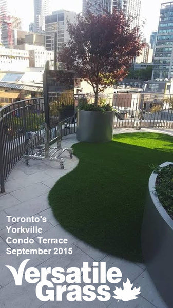 balcony terrace deck rooftop Versatile synthetic artificial grass turf Toronto GTA Ontario