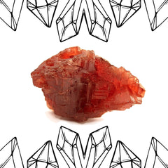 raw garnet crystal