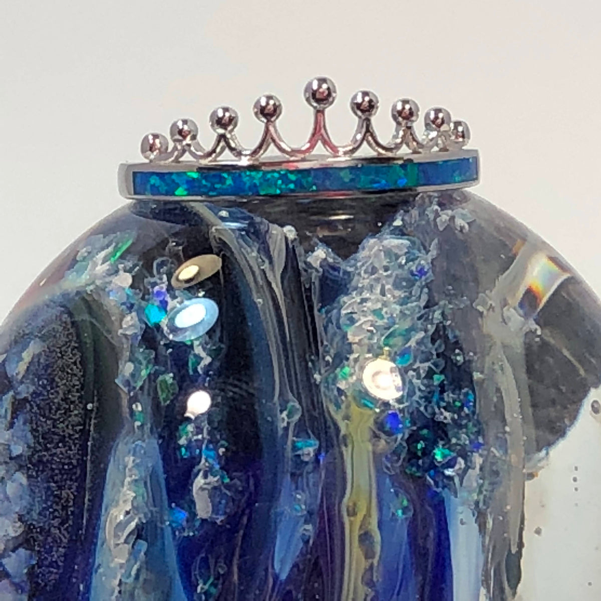 Blue Opal Crown Ring - AlphaVariable