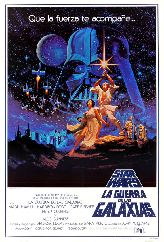 Star Wars Poster//Star Wars Movie Poster//Spanish New Hope Poster//Mov –  The Vintage Printing Co