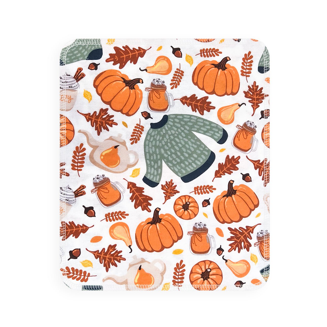 Kitchen Tea Towel: Pumpkin Patch Prints | Marley's Monsters Fall Trucks