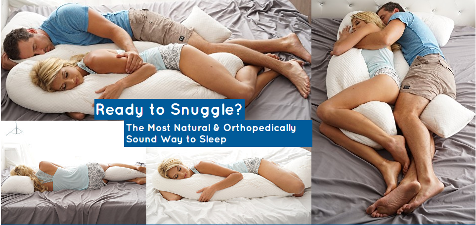 Body Pillow - Provides Full Body Orthopedic Support & Pain Relief for Back,  Hips, Shoulders & Neck - Back Support Systems