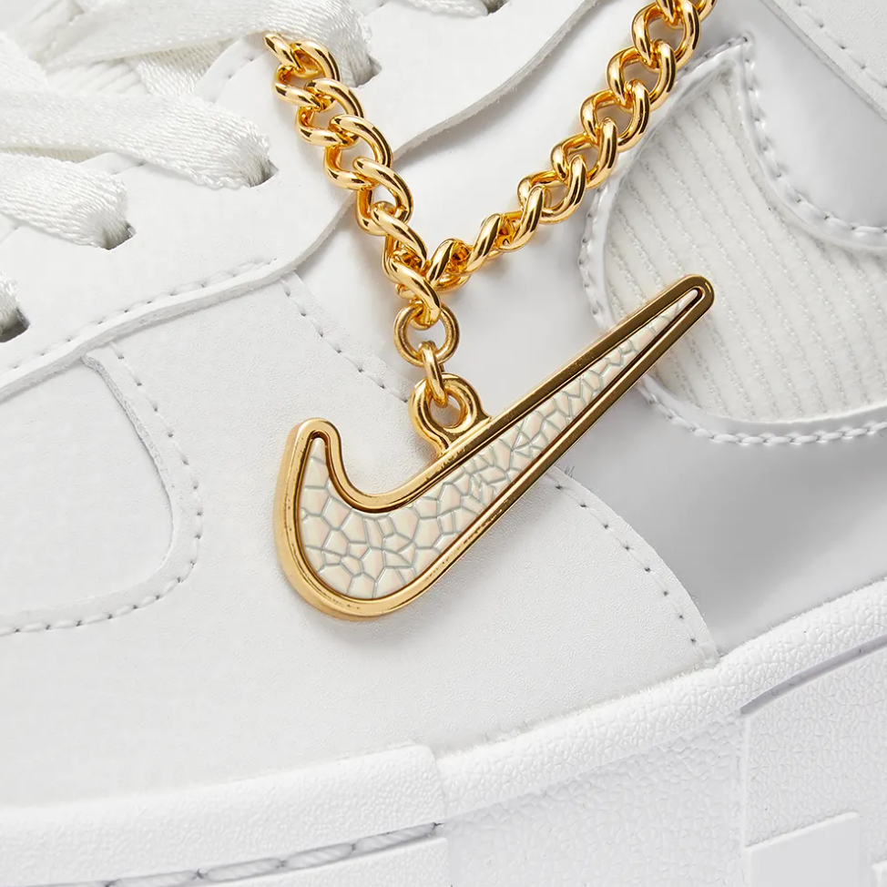 Nike Air Force 1 Pixel White Gold Chain – Soldsoles