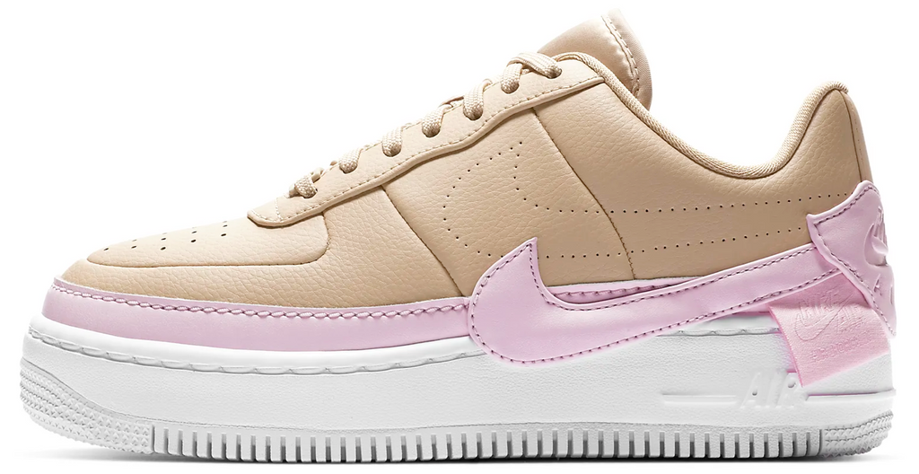 tan and pink nike air force