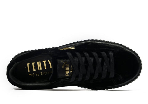 fenty puma black velvet creepers